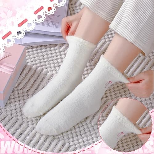 Geyoga Women's Fuzzy Slipper Socks thumbnail 5