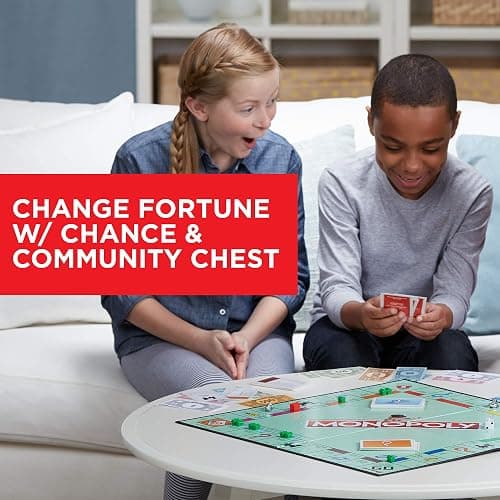 Monopoly Game, Family Board Games for 2 to 6 Players & Kids Ages 8 and Up, Includes 8 Tokens (Token Vote Edition) thumbnail 7