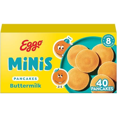 Eggo Minis Buttermilk Pancakes, Breakfast Food, Frozen Breakfast, 40 Mini Pancakes (Frozen) - Image 1