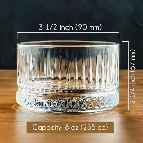 Crystalia Premium Bols à Dessert en Verre, Lot de 4 Bols en Verre, 235ml, 100% SANS PLOMB Bol à Crème Glacée, Verres à Dessert Bol de Service pour Sundae, Empilables Bols de Service à Fruits thumbnail 3