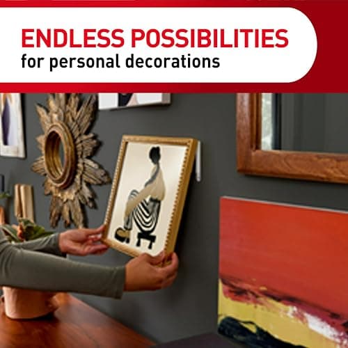 Command Variety Pack, Including 10 Pairs of Picture Hanging Strips, 6 Wire Hooks and 8 Utility Hooks for Hanging Christmas Decorations, Damage Free Hanging Up to 19 Items with Command Strips, 1 Kit thumbnail 9