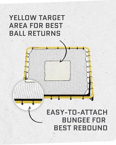 SKLZ Fielding Trainer - Baseball & Softball Pitch-Back Rebound Net - Ground, Line Drive & Fly Ball Return Settings - 4 x 4.5-Foot Steel Frame, UV & Weather Resistant Bungee Net, Easy-Fold Design - FIELDING TRAINER thumbnail 6