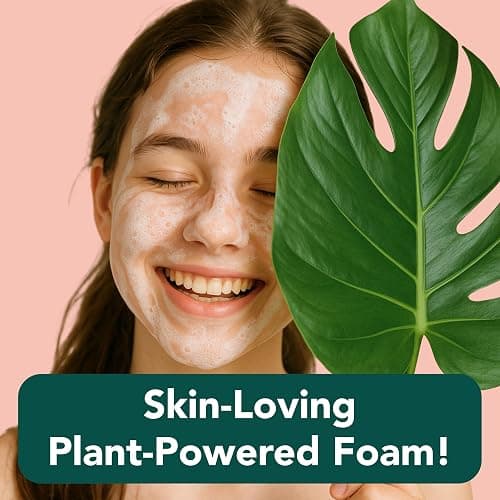 Tropiculture Clean Foaming Face Wash for Teens, Tweens & Kids | Gentle Face Cleanser for Girls | Bright Berry Hydrating Facial Cleanser | Natural, Non Toxic Skin care for Teens | Moisturizing thumbnail 7