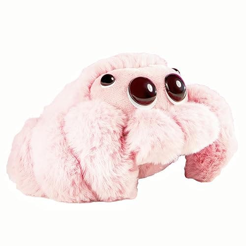 Jorkei Cute Spider Plush Toy - Soft Halloween Stuffed Animal, Valentine's Gift, Birthday Present for Kids & Adults (Pink) thumbnail 4