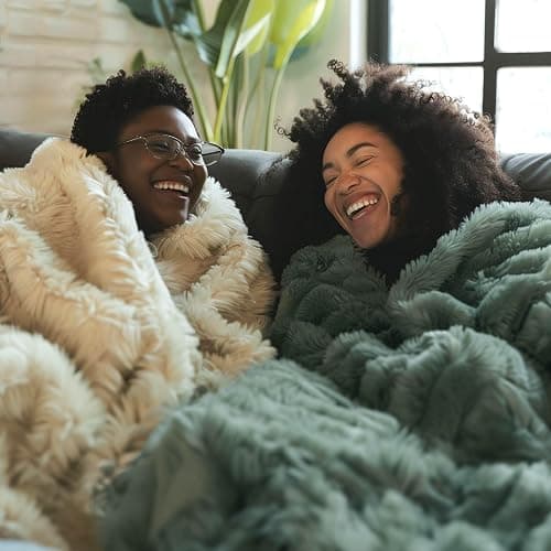 Bedsure GentleSoft Fluffy Sage Green King Size Blanket for Bed, Thick Soft Sherpa Faux Fur Fleece Bedding Fuzzy Plush Winter Warm Heavy Big Large King Blanket, Cozy Green Gifts for Men Women, 108x90 thumbnail 7