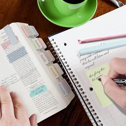 XKDOUS 56 Pcs Bible Study Supplies Journaling Kit for Women, Bible Study Kit Includes Highlighters, Pens, Tabs, Stickers & More for Journaling. Great for Note-Taking, Enhancing Scripture Study thumbnail 4