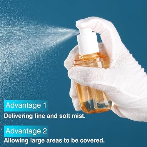 Travel Spray Bottle 3 Pack 2.7oz/80ml Portable Plastic Small Spray Bottles Refillable Mini Spray Bottle Empty Fine Mist Spray Bottles for Makeup Removers, Perfume, Essential Oils Toners Rose Waters thumbnail 4