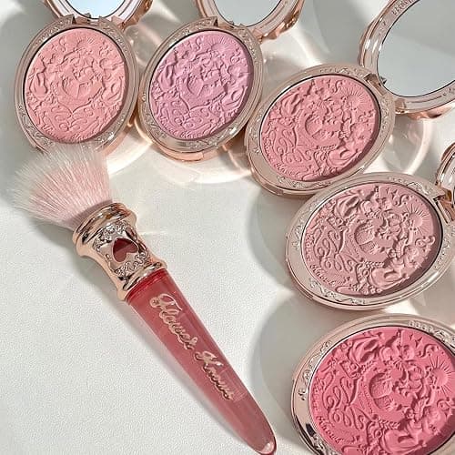 Flower Knows Strawberry Rococo Embossed Blush,Berry Pink Matte Powder Blush for Cheeks,Buildable & Blendable Face Makeup,Soft Long-Lasting Cute Make Up for Women & Girls,0.17 Oz(05 Berry Mary) thumbnail 6