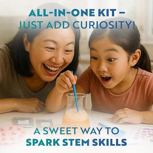 Playz Edible Candy Making Science Kit for Kids Ages 8-12 Years Old - Food Science Chemistry Kid Science Kit with 40 Experiments to Make Your Own Chocolates, Educational Science Kits for Boy & Girls thumbnail 7