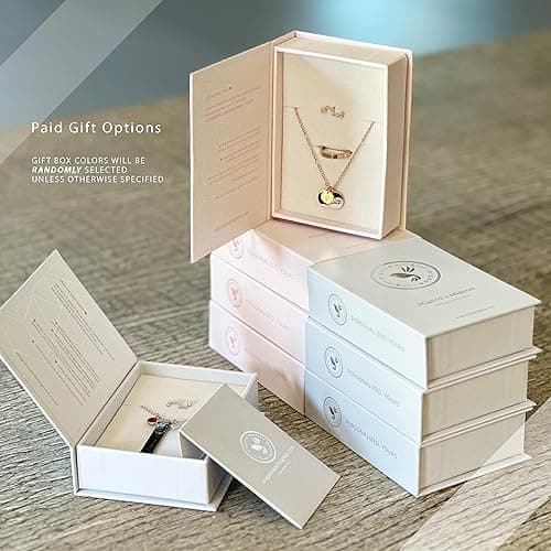 MignonandMignon Birthstone Name Necklace Personalized Gifts for Women Jewelry for Mom Gold Plated Pendant Charm, Custom Grandma Birthday Holiday Gifts -CN-BS-SH thumbnail 10