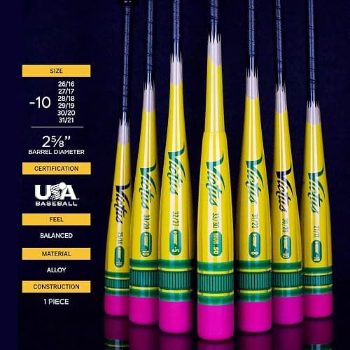 Victus Vibe Pencil Baseball Bat, 2 5/8" Barrel, -10 Drop, USA Baseball Certified thumbnail 7