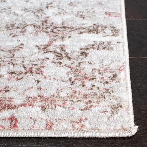 SAFAVIEH Meadow Collection Area Rug - 5'3" x 7'6", Beige & Pink, Modern Abstract Design, Non-Shedding & Easy Care, Ideal for High Traffic Areas in Living Room, Bedroom (MDW585B) thumbnail 5