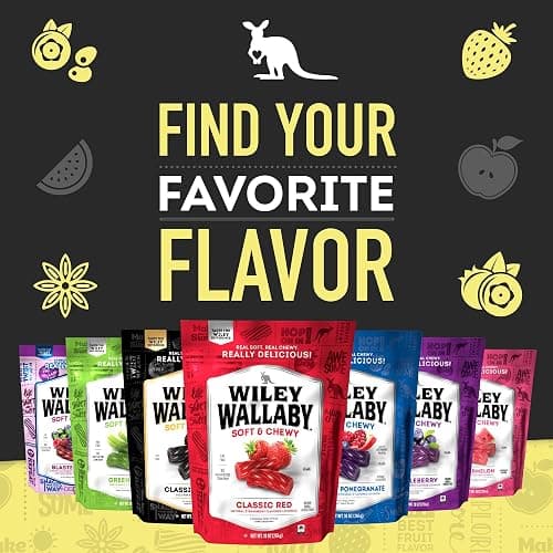 Wiley Wallaby Licorice 24 Ounce Classic Gourmet Soft & Chewy Australian Black Licorice Candy Twists, 1 Pack thumbnail 7
