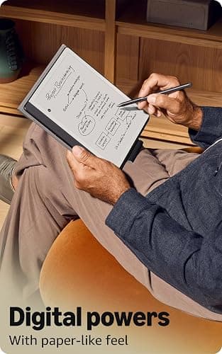 Amazon Kindle Scribe (32GB) - Your notes, documents and books, all in one place. With built-in AI notebook summarization. Includes Premium Pen - Tungsten thumbnail 4