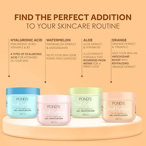POND'S Orange Extract & Vitamin C Gel Face Moisturizer For Renewed and Luminous Skin, 3.4 oz thumbnail 5