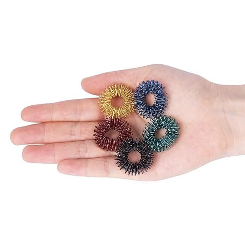 Mr. Pen- Spiky Sensory Rings, 10 Pack, Stress Relief Fidget Sensory Toys, Fidget Rings, Fidget Ring for Anxiety, Stress Relief Rings, Massager for Fidget ADHD Autism thumbnail 7