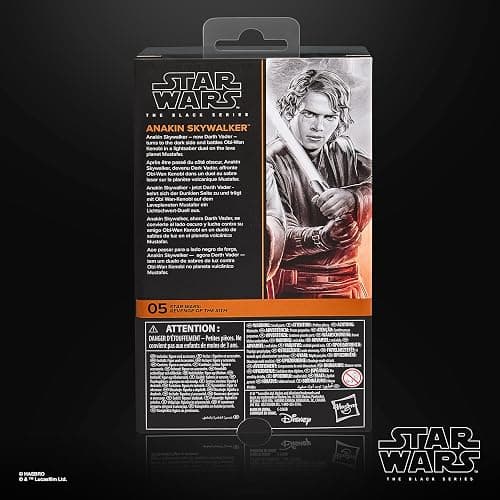 STAR WARS The Black Series Anakin Skywalker, Revenge of The Sith Premium Collectible 6-Inch Action Figure thumbnail 10