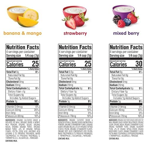 Happy Baby Organics Yogis Freeze-Dried Yogurt & Fruit Snacks, Variety Pack, 1 Ounce (Pack of 6) thumbnail 7