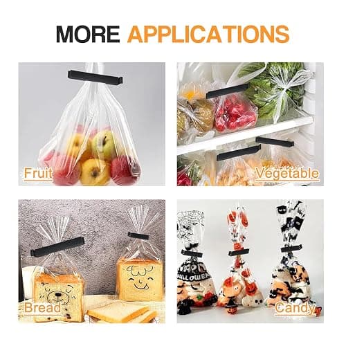 Redamancy 40 PCS Pince Sachet Alimentaire, Longueur 6/11cm Clip Fermeture Sachet en Plastique, Pince Alimentaire, pour Sachets Bonbons Biscuits Snack thumbnail 7