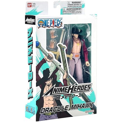 ANIME HEROES - One Piece - Dracule Mihawk Action Figure | One Piece 6 Inch Action Figure Anime Heroes - Dracule Mihawk thumbnail 9