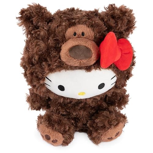 GUND Sanrio Hello Kitty Philbin Teddy Bear Plush Toy, Premium Stuffed Animal for Ages 1 and Up, Brown, 10” thumbnail 3