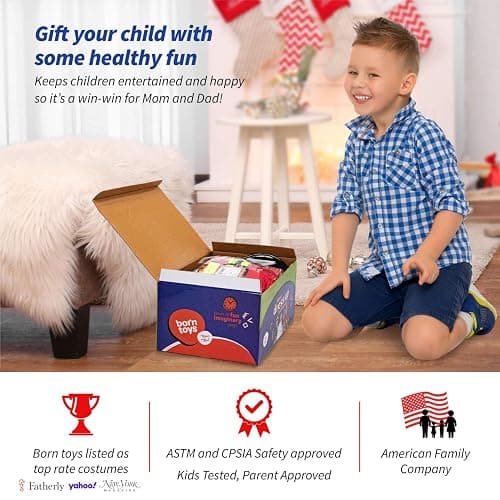 Born Toys 3-in-1 Toddler Dress Up Clothes for Boys & Girls Ages 3-7, Police, Firefighter and Doctor Pretend Play Set with Toy Accessories, Washable Costumes for Kids Career Day Outfit, Gift Ready Set thumbnail 7