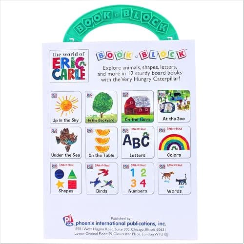 World of Eric Carle, My First Library 12 Board Book Set - First Words, Alphabet, Numbers, and More! Baby Books - PI Kids thumbnail 2