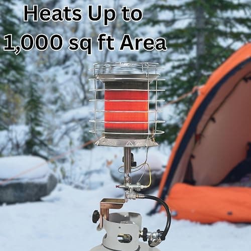 Dura Heat TT-360 Propane(LP) 360 Degree Tank Top Heater, Length: 8.9in, Width: 8.9in, Height: 20.24in,Silver thumbnail 2