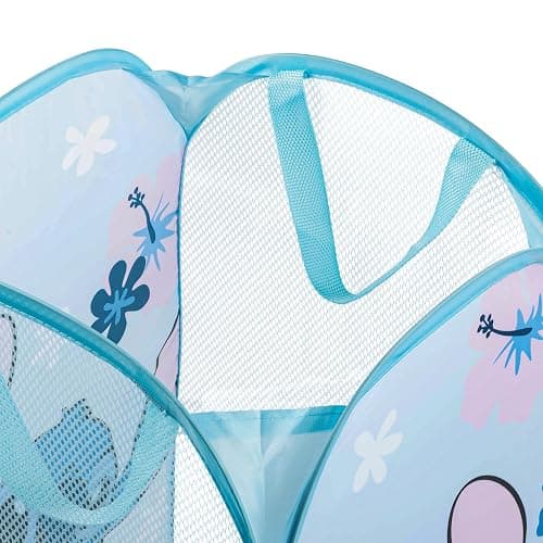 Jay Franco Disney Lilo and Stitch Pop Up Hamper - Mesh Laundry Basket/Bag with Durable Handles - Storage for Clothes and Toys thumbnail 3