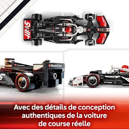 LEGO Speed Champions Voiture F1 MoneyGram Haas Team VF-24 - Jeu de construction avec véhicule de course - Minifigurine collector de pilote de Formule 1 - Maquette pour garçon et fille dès 10 ans 77250 thumbnail 7