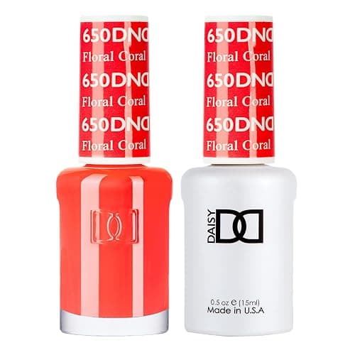 DND Gel Polish Set, Orange Collection, UV/LED GelPolish and Air Dry Nail Lacquer, Matching Chip-Free Polish Duo, 0.5 Fl Oz Each - Image 1