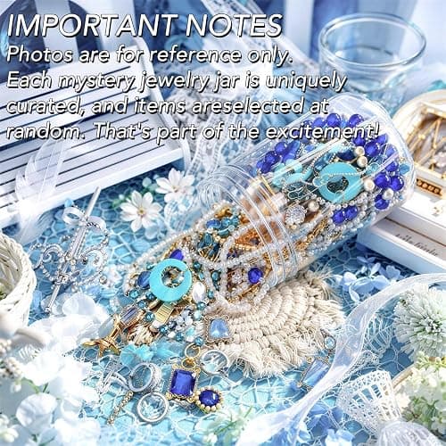 SMUOBT Mystery Jewelry Jar Bundle - 40-45 Piece Surprise Jewelry Box for Women,Gift Set (Necklace, Earrings, Rings,Kracelet,Keychain, Hair Clip) - Unique Birthday Gift for Her, thumbnail 4