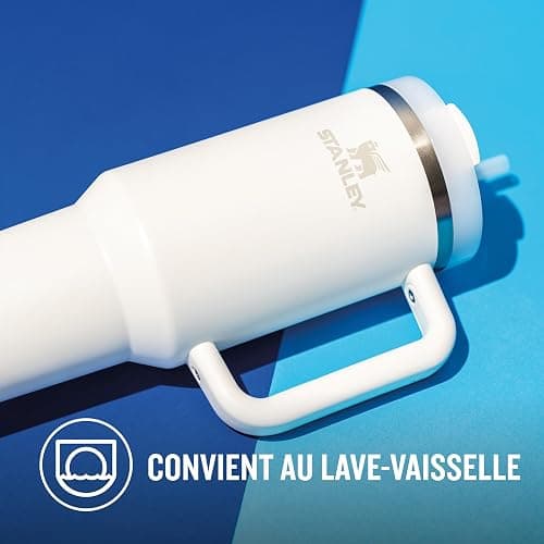 Stanley Quencher H2.0 FlowState Mug Isotherme avec Paille 1.2L - Froid Pendant 11 Heures - Glacé Pendant 48 Heures - Thermos Lavable au Lave-Vaisselle - Gourde Inox Sans BPA - Blue Cactus - Blue Cactus thumbnail 6