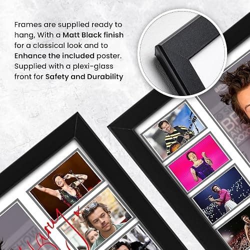 Harry Styles Signed Poster Print - Limited Edition Autograph Fan Gift – Collectible Memorabilia Merchandise (Framed A4 (30x21cm)) thumbnail 6