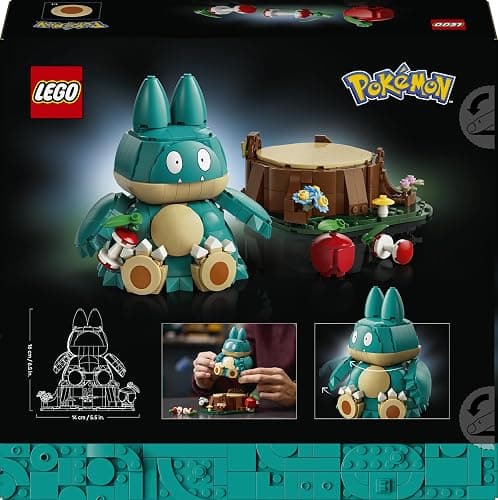 LEGO Pokémon Mampfaxo Figur - Modellbausatz für Erwachsene - Bauspielzeug aus dem Videospiel mit beweglichen Gliedmaßen & Kopf - DIY Zimmer Deko - Sammelbares Gaming Geschenk - 72150 thumbnail 10