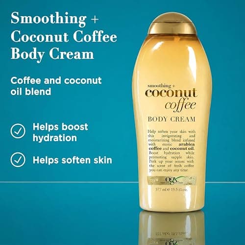 OGX Smoothing + Coconut Coffee Body Cream 19.5 oz thumbnail 3