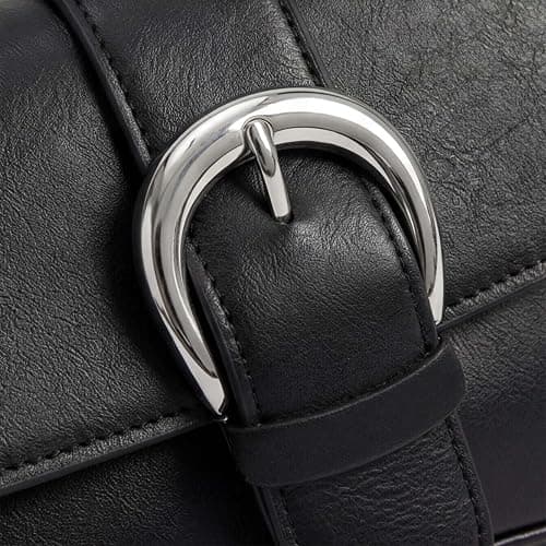 Black Y2K Small Shoulder Bag for Women 2026 Vintage Underarm Purse with Buckle Cute and Stylish for Everyday Daily Use thumbnail 8