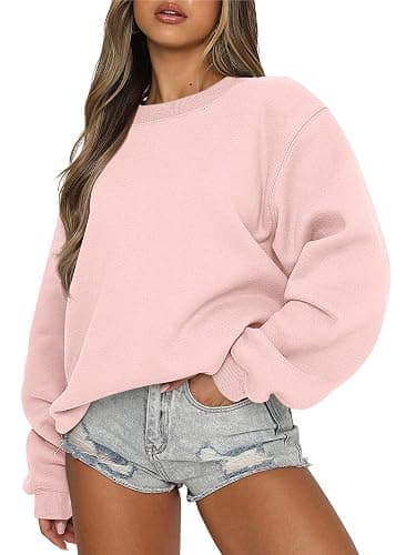 ANRABESS Womens Sweatshirts Crewneck Fleece Oversized Pullover Sweaters Fall Winter Cute Tops Teen Girls Preppy Clothes 2025 - Image 1