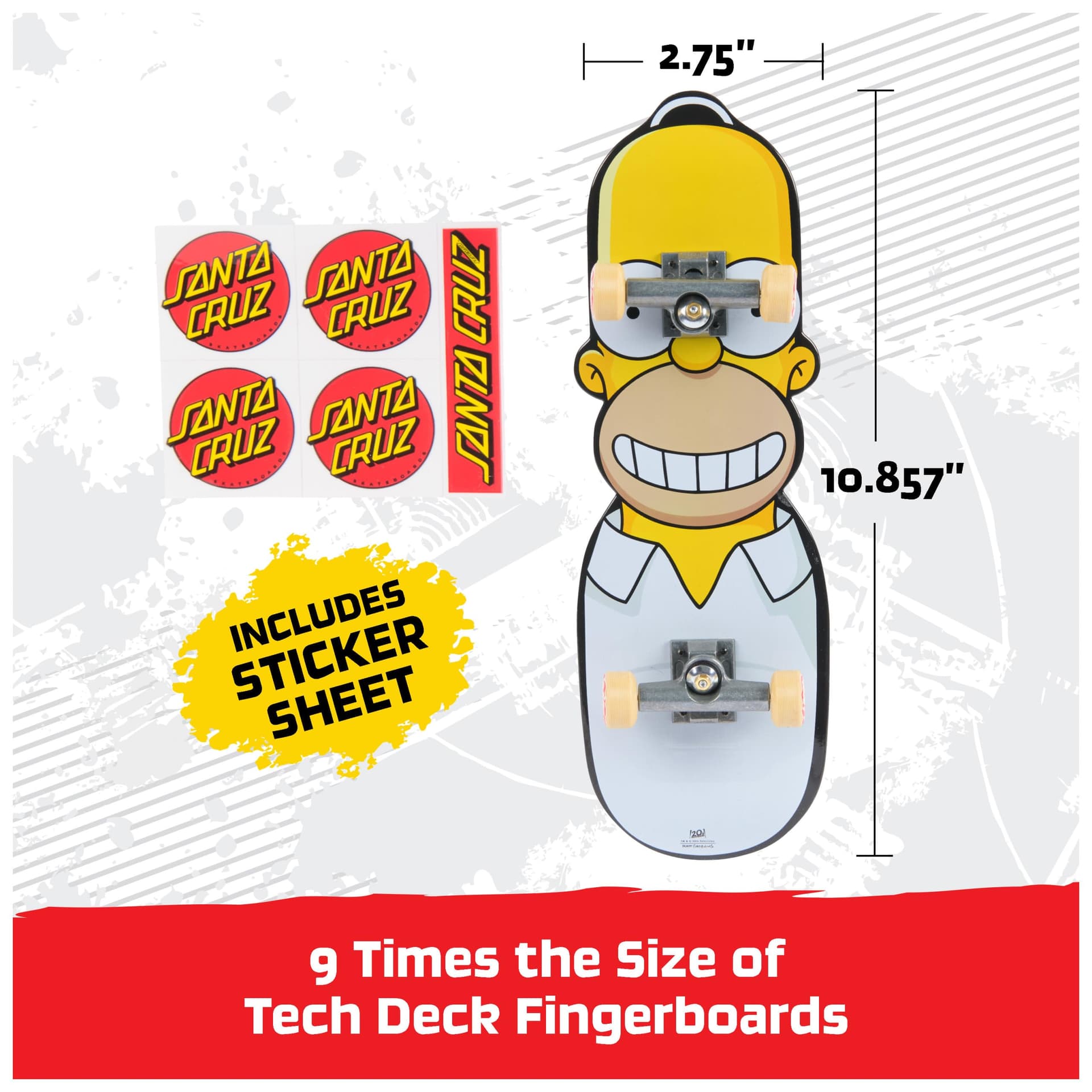 Tech Deck, The Simpsons Handboard, authentieke miniskateboards (alleen voor gebruik met de hand) thumbnail 4