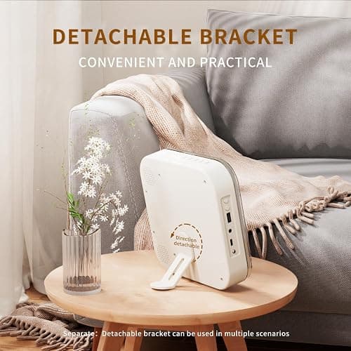 Portable CD Player with Transparent Lid, Speakers, Bluetooth, USB Port thumbnail 2