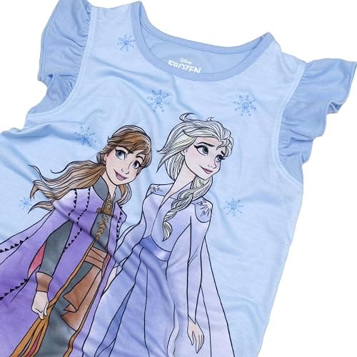 Disney Girls' Frozen Snug Fit Cotton Pajamas thumbnail 4