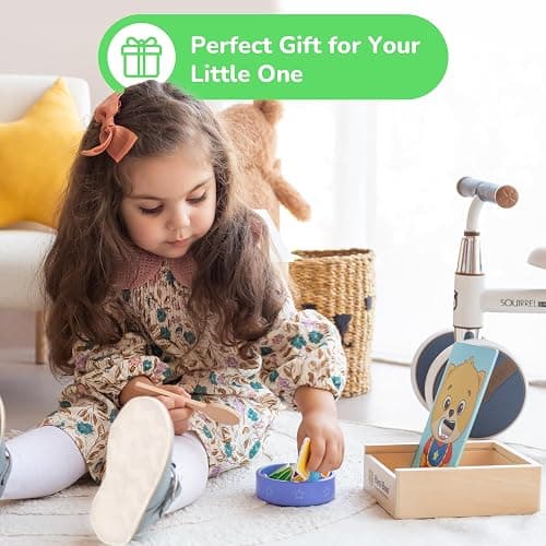 Bimi Boo Wooden Feeding Toy - Montessori Scooping & Fine Motor Toy for Toddlers 1-4 | Speech Therapy & Occupational Therapy Pretend Play Food Set | 27 Foods, Spoon & Bowl thumbnail 2