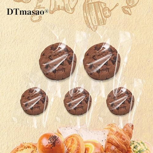 DTmasao 4x6 Inches 100 Pcs Clear Self Sealing Cellophane Bags Cookie Bags Resealable Cellophane Bag for Packaging Cookies,Gifts,Favors, Products,Candy thumbnail 5
