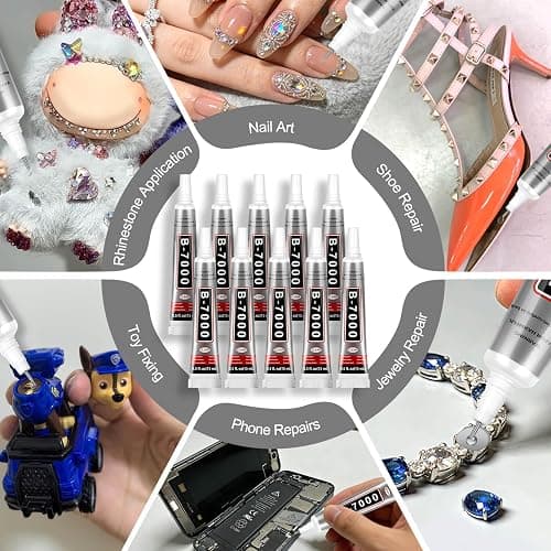 10 PCS 15ml B7000 Glue Clear with Precision Tip, Rhinestone Glue for Nail, Craft Glues, Jewelry Glues, Jewelry Making, Nail Art, DIY, Makeup, Shoes thumbnail 5