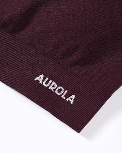 AUROLA Power Womens Square Back Basic Sports Bra - Square Neck Padded Low Impact Yoga Bra Workout Crop Top thumbnail 6