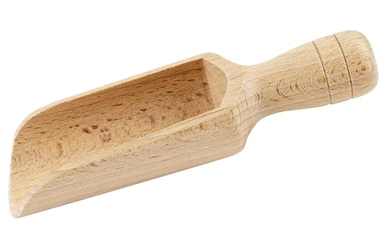 BICB 100% Beechwood Scoop, 5.5″ – Durable Natural Wooden Spoon for Coffee, Sugar, Flour & Bath Salts - Image 1