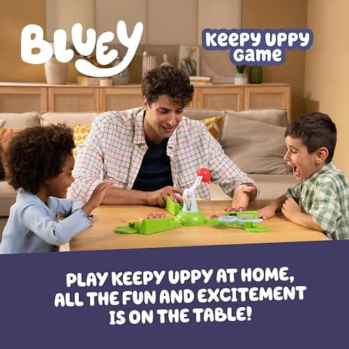 Bluey Keepy Uppy Game, Motorized Toddler Game with Bingo and Chilli Character Paddles, Games for 4+ Year Olds thumbnail 2