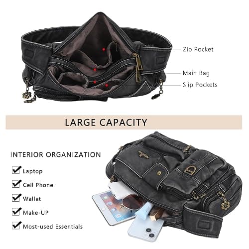 Angel Kiss Hobo Bags for Women,Vintage Shoulder Purses for Women,Small Crossbody Handbag with Adjustable Strap thumbnail 5