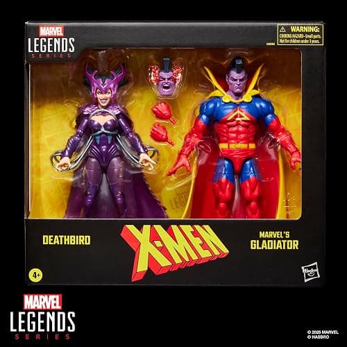 X-Men Marvel Legends Series Deathbird & Marvel’s Gladiator Two-Pack, 2 Comics-Inspired Collectible 6-Inch Scale Action Figures - Image 1