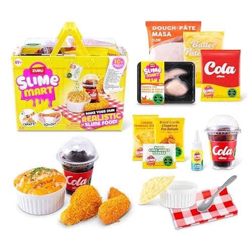 Slime Mart Shopping Basket By ZURU | Mix, mold & decorate realistic food slime; satisfying squishy, stretchy sensory play; viral SlimeTok foodie fun; collectible - Image 1